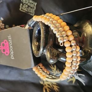 Paparazzi Tan Coil Bracelet